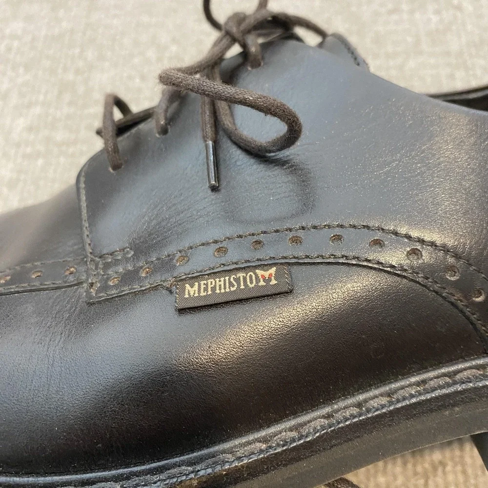 Mephisto Air-Jet Shoes Mens Size 9 Brown Leather Derby Dress‎ Oxfords Comfort